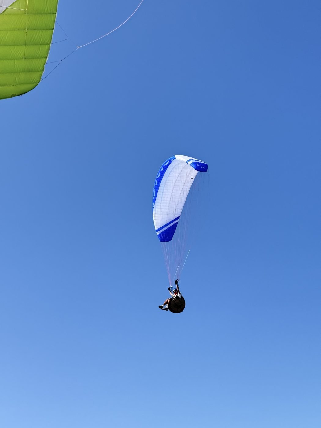 hobby GT acro paraglider in flight