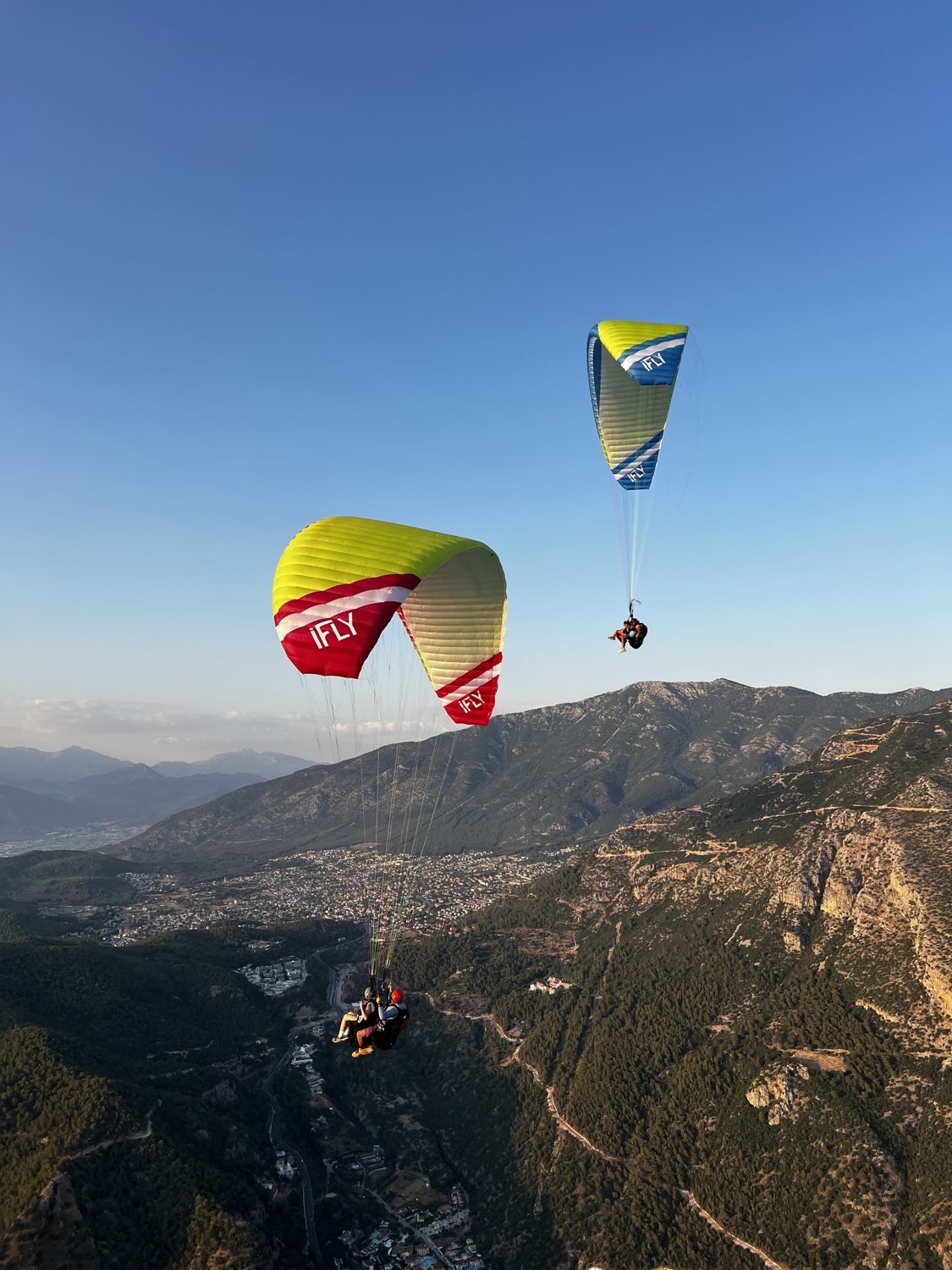 iFLY paraglider in flight