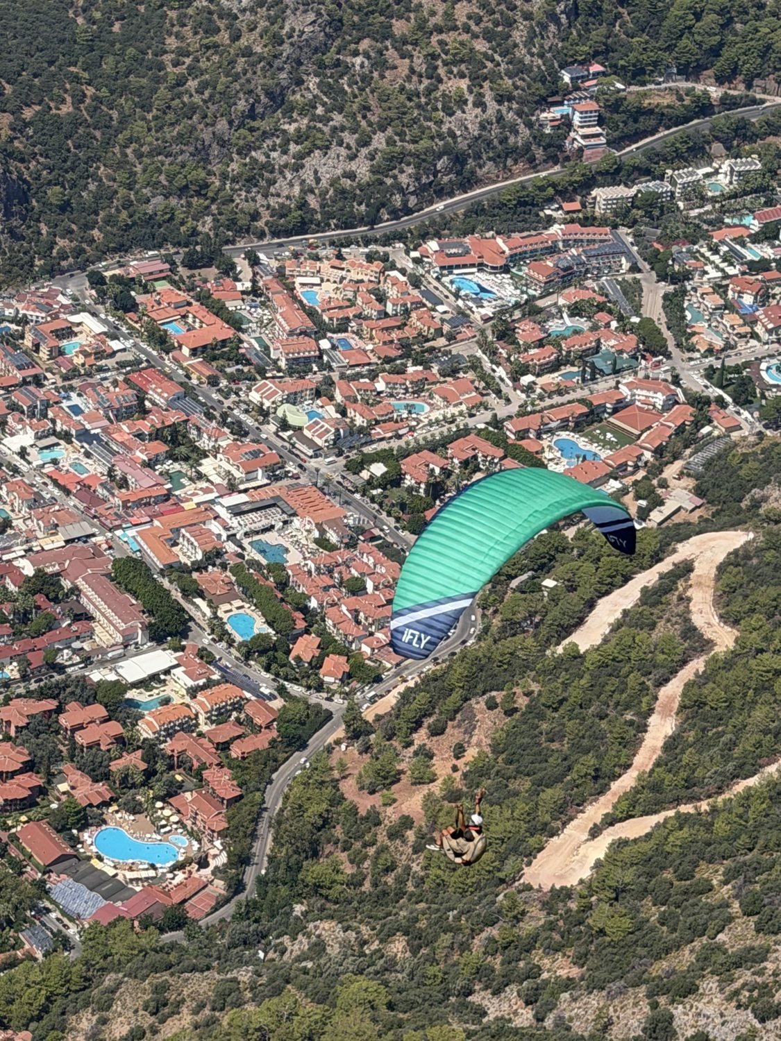 iFLY paraglider in flight