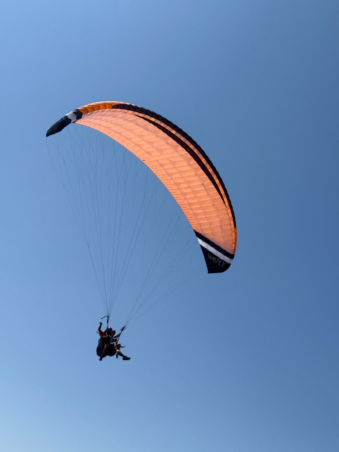 weFLY tandem paraglider in flight